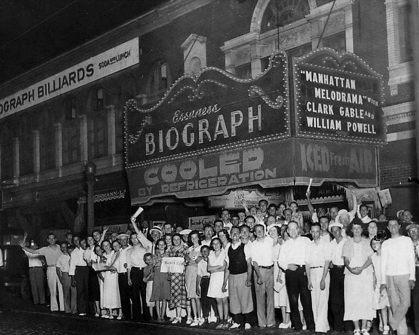 John Dillinger Dead, Biograph Theater. Chicago