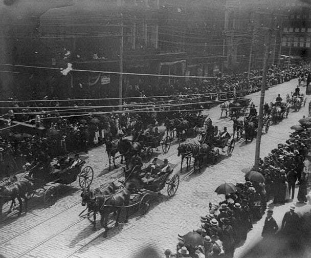 Picture from Grant's funeral procession in New York City