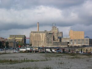The former Pabst Brewery where Pabst Blue Ribbon was brewed in Milwaukee, Wisconsin. 2005