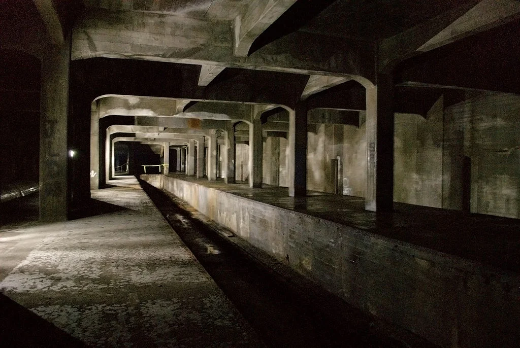 The abandoned Race St. Station, part of Cincinnati's failed subway system.